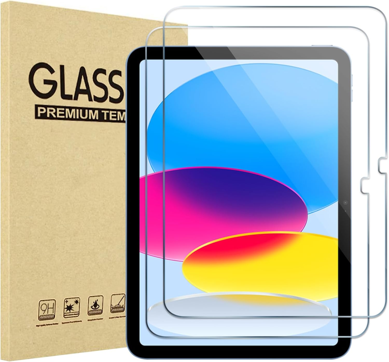 ProCase 2 Pack Screen Protector for iPad A16 2025 11th/10th 2022 Generation (11-inch/10.9), Tempered Glass Film Guard -Clear and Others Categories