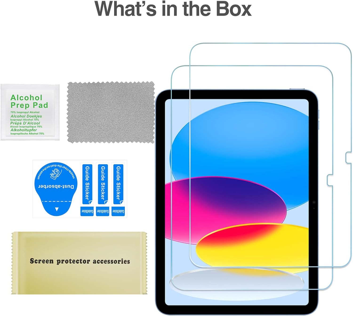 ProCase 2 Pack Screen Protector for iPad A16 2025 11th/10th 2022 Generation (11-inch/10.9), Tempered Glass Film Guard -Clear and Others Categories