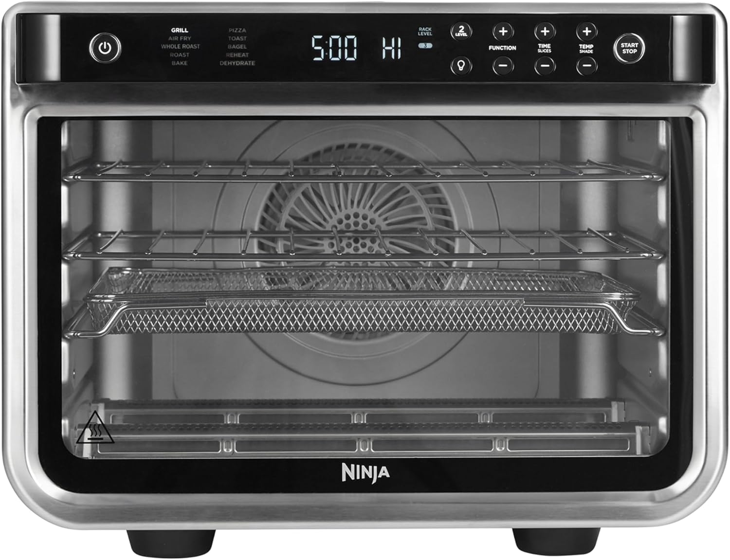 Ninja Foodi 10-in-1 Multifunction Oven, Fast Mini Oven, Countertop Oven, 10 Cooking Functions, Air Fry, Pizza, Grill, Roast, Bake, Toast, Bagel & more, Make Family-Size Meals, Silver/Black DT200UK and Others Categories